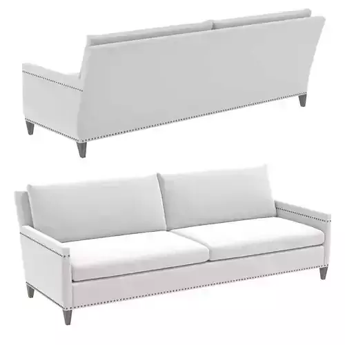 Restoration Hardware TURNER TRACK ARM SOFA WITH NAILHEADS