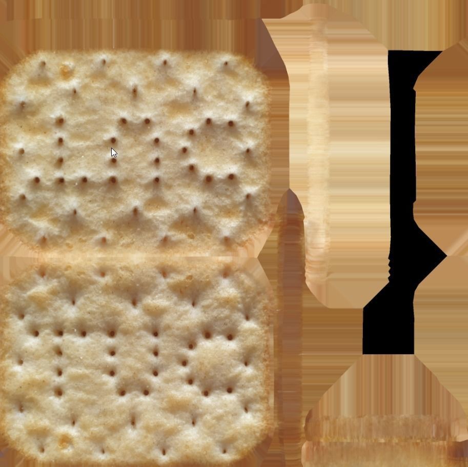 Crackers 3D Model cracker Low-poly 3D model_4