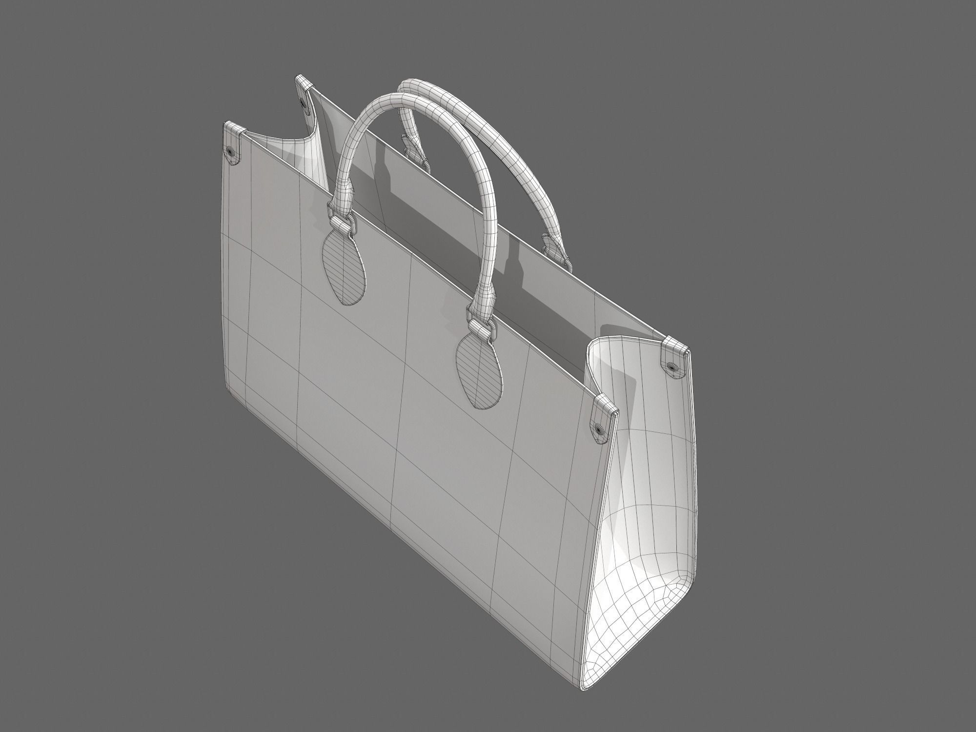 Louis Vuitton Bag Onthego Giant Monogram Red Tie Dye Rouge  Low-poly 3D model_13