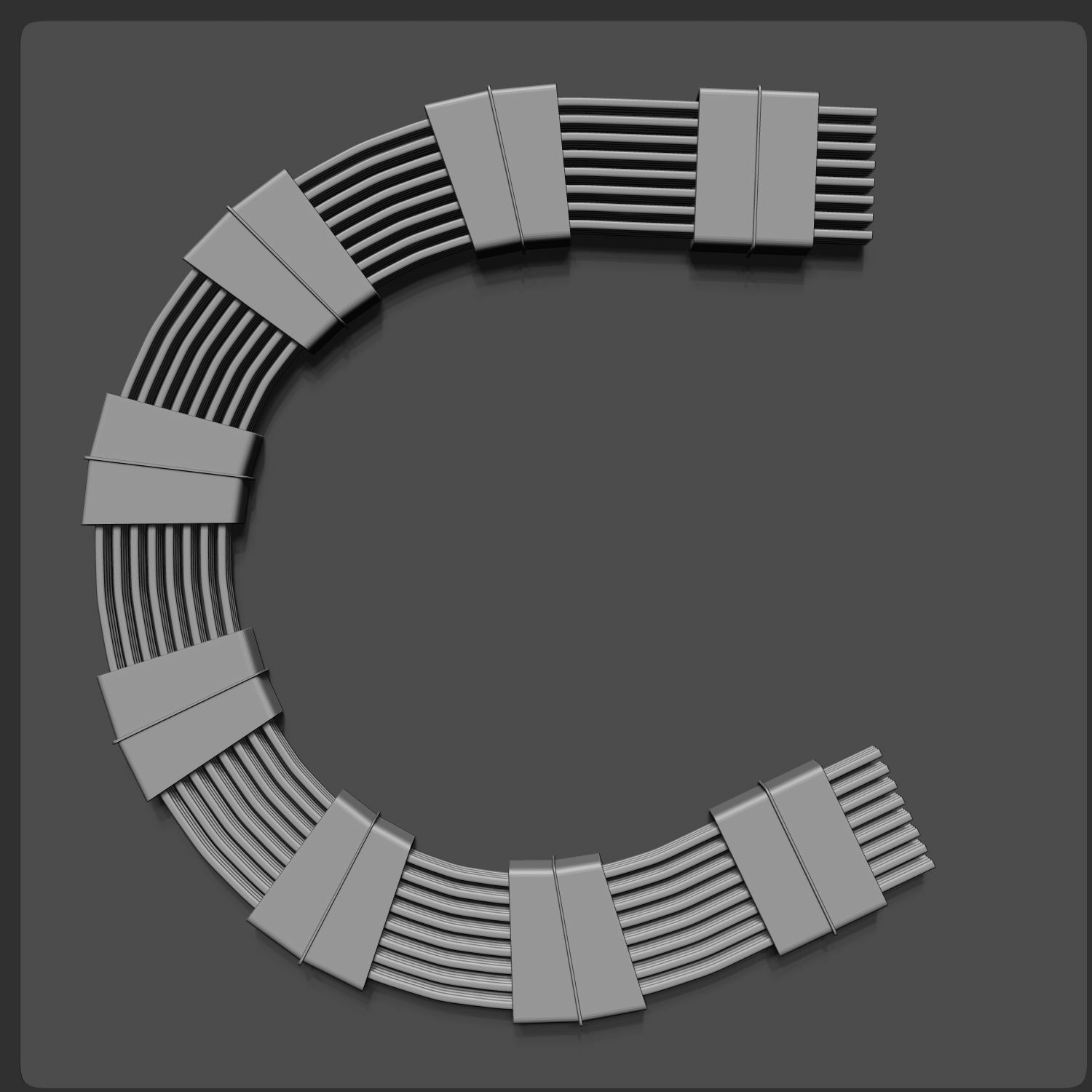 55 IMM Brushes Hoses And Tubes Low-poly 3D model_40