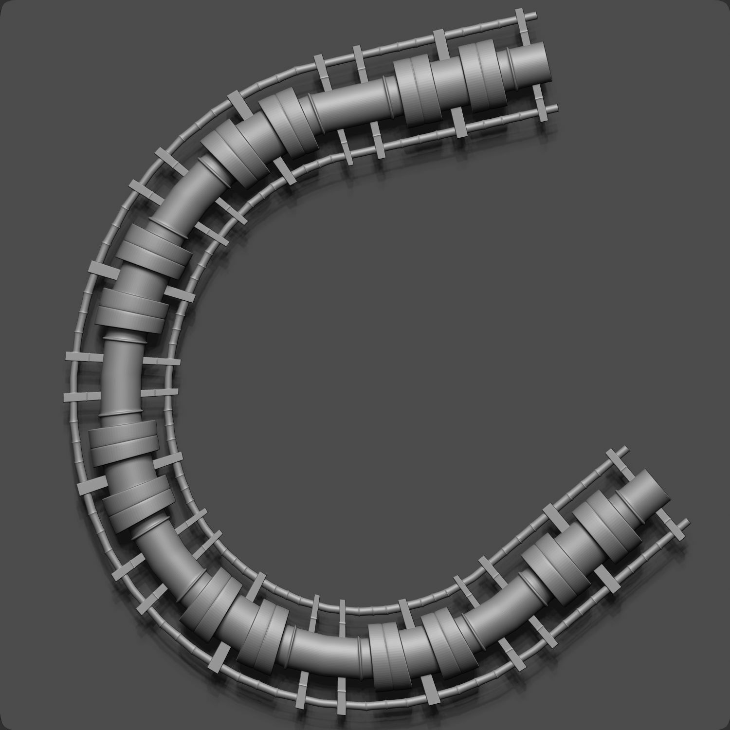 55 IMM Brushes Hoses And Tubes Low-poly 3D model_36