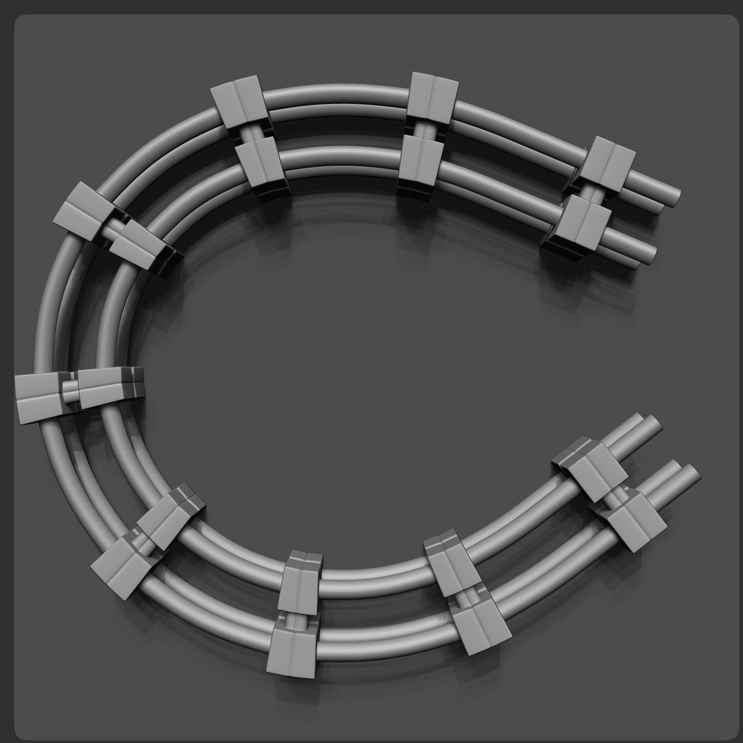 55 IMM Brushes Hoses And Tubes Low-poly 3D model_42