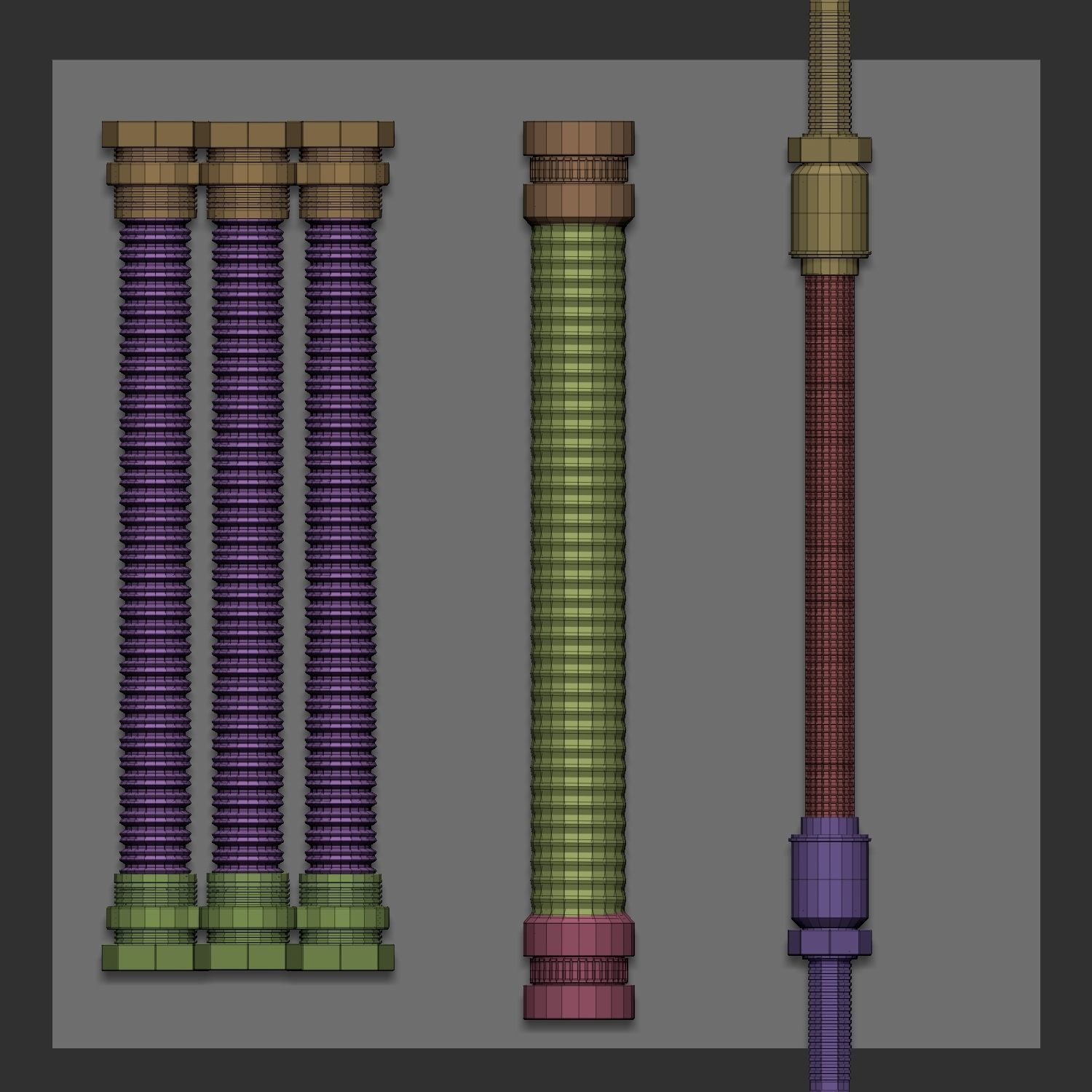 55 IMM Brushes Hoses And Tubes Low-poly 3D model_60