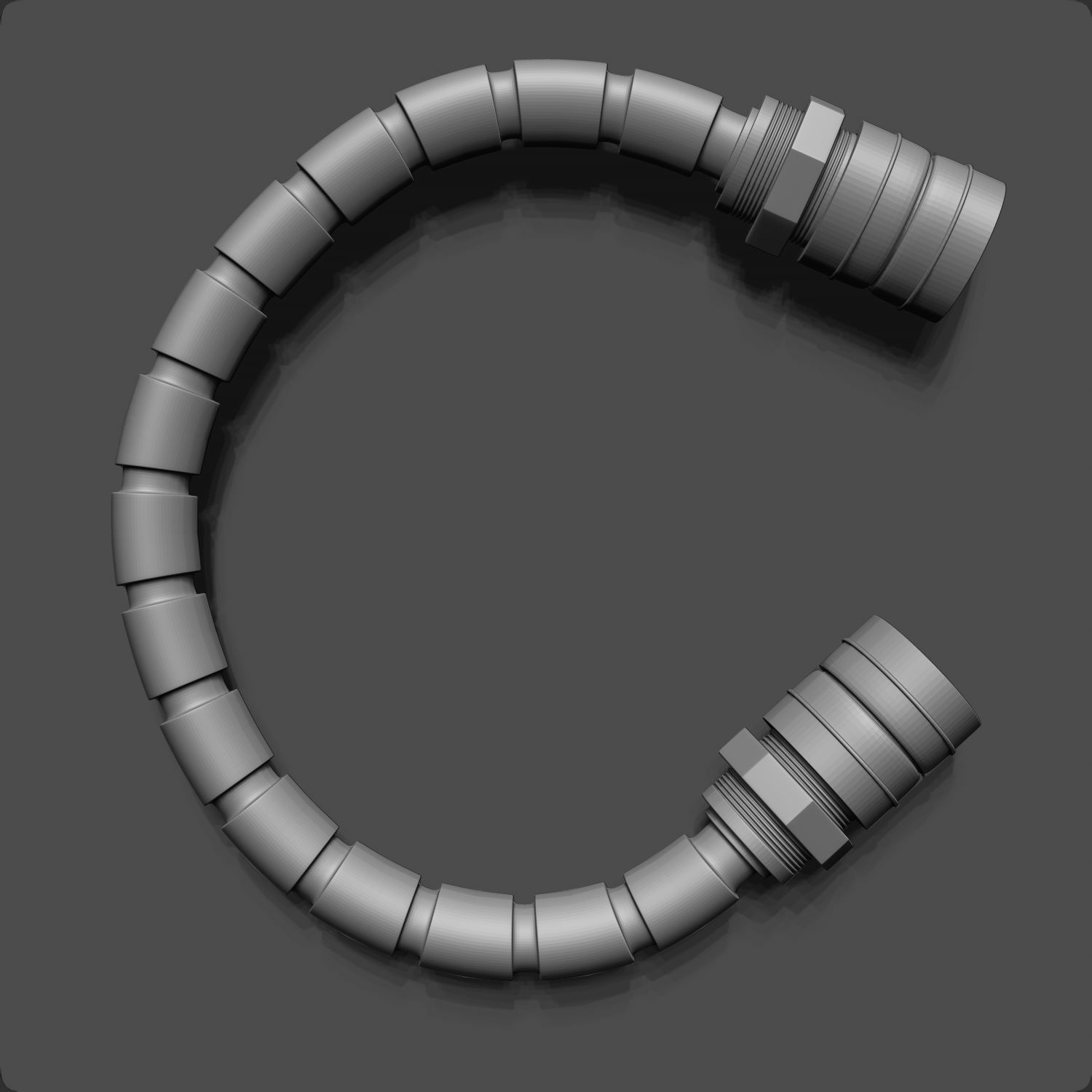 55 IMM Brushes Hoses And Tubes Low-poly 3D model_4