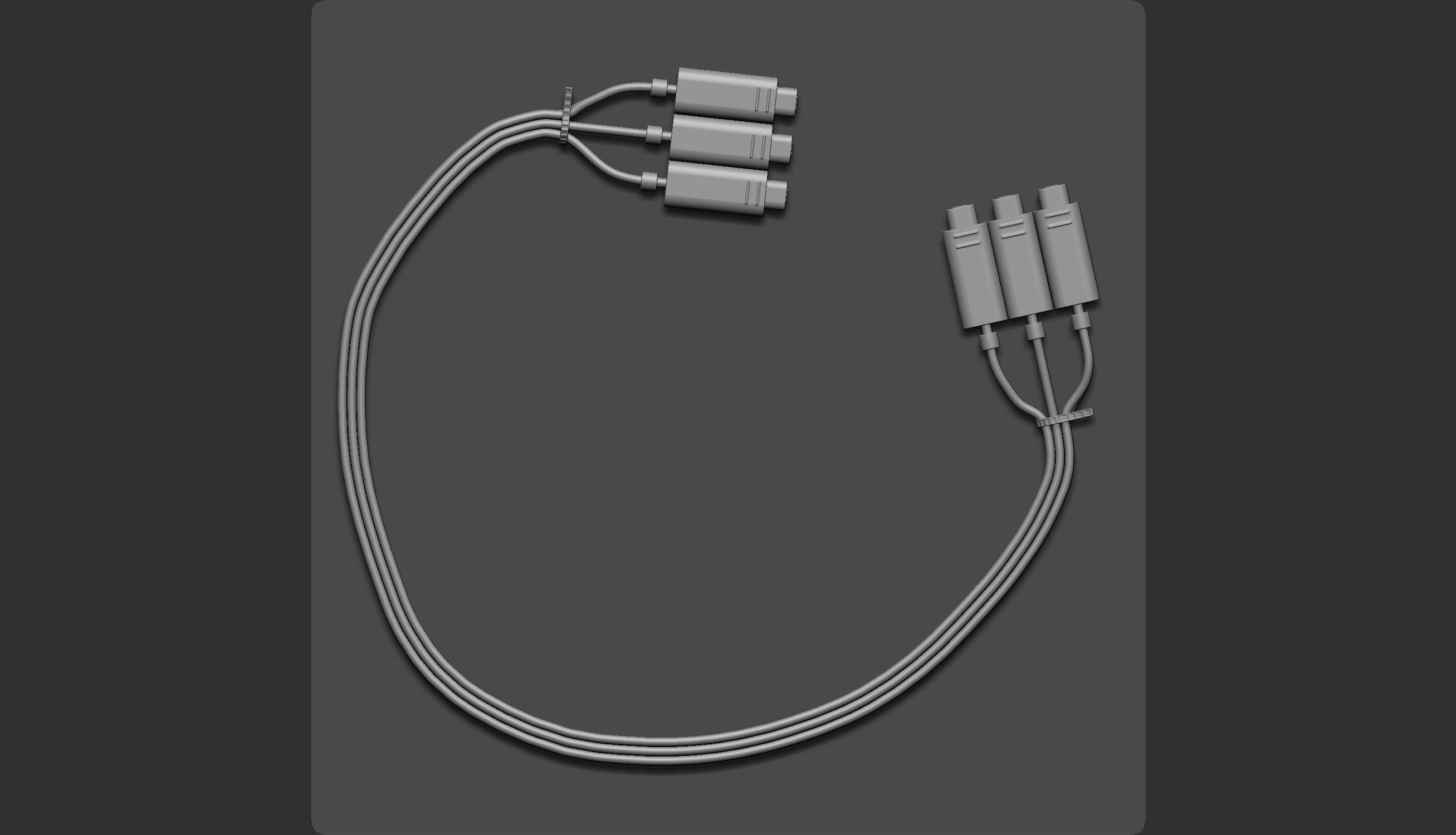 55 IMM Brushes Hoses And Tubes Low-poly 3D model_9
