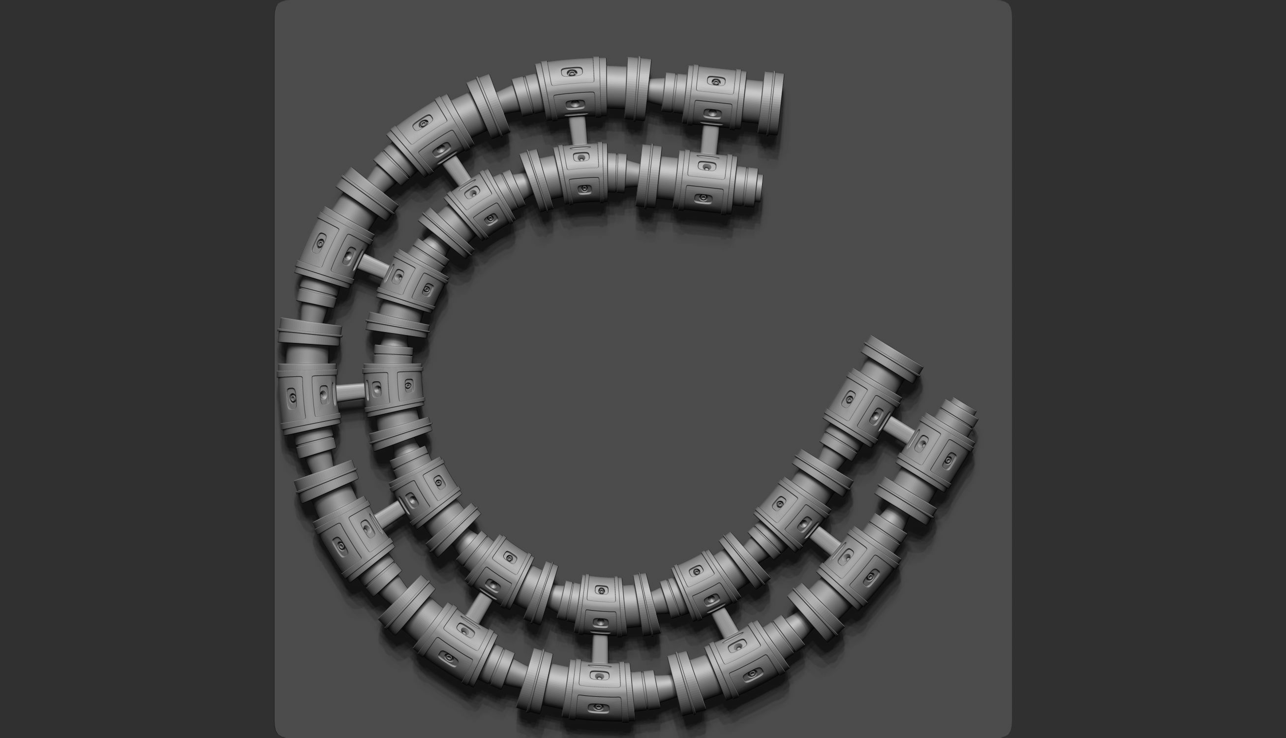 55 IMM Brushes Hoses And Tubes Low-poly 3D model_8