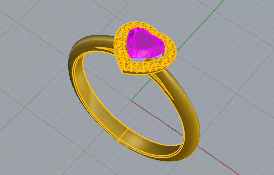 solitaire coeur love -CG60 3D print model