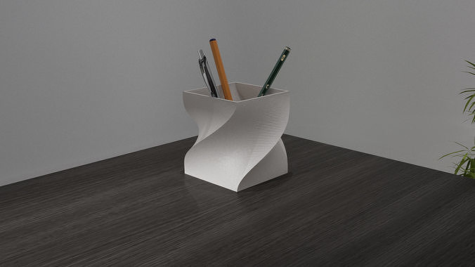 Pencil case - Twisted Cube 3D print model