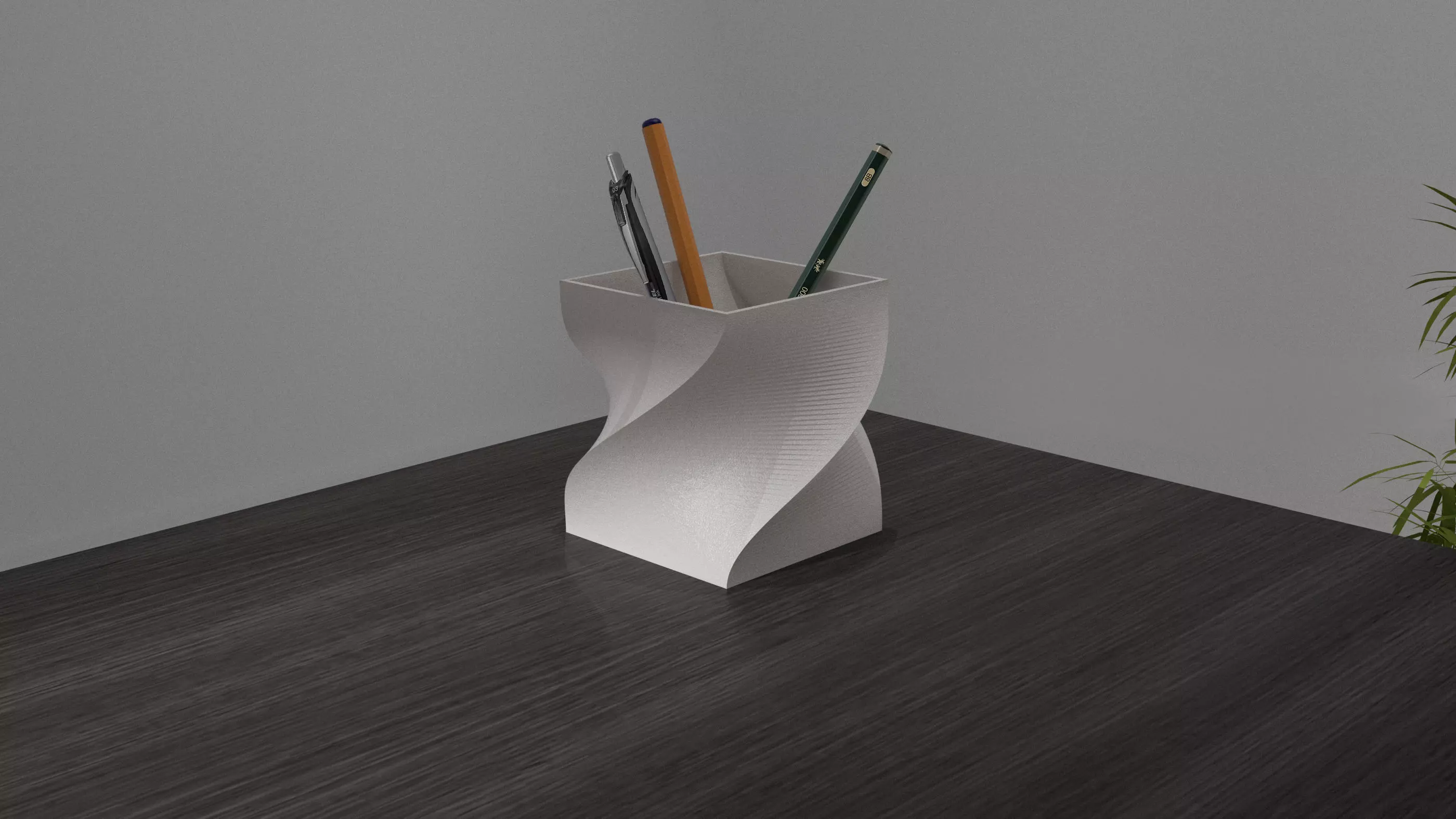 Pencil case - Twisted Cube 3D print model