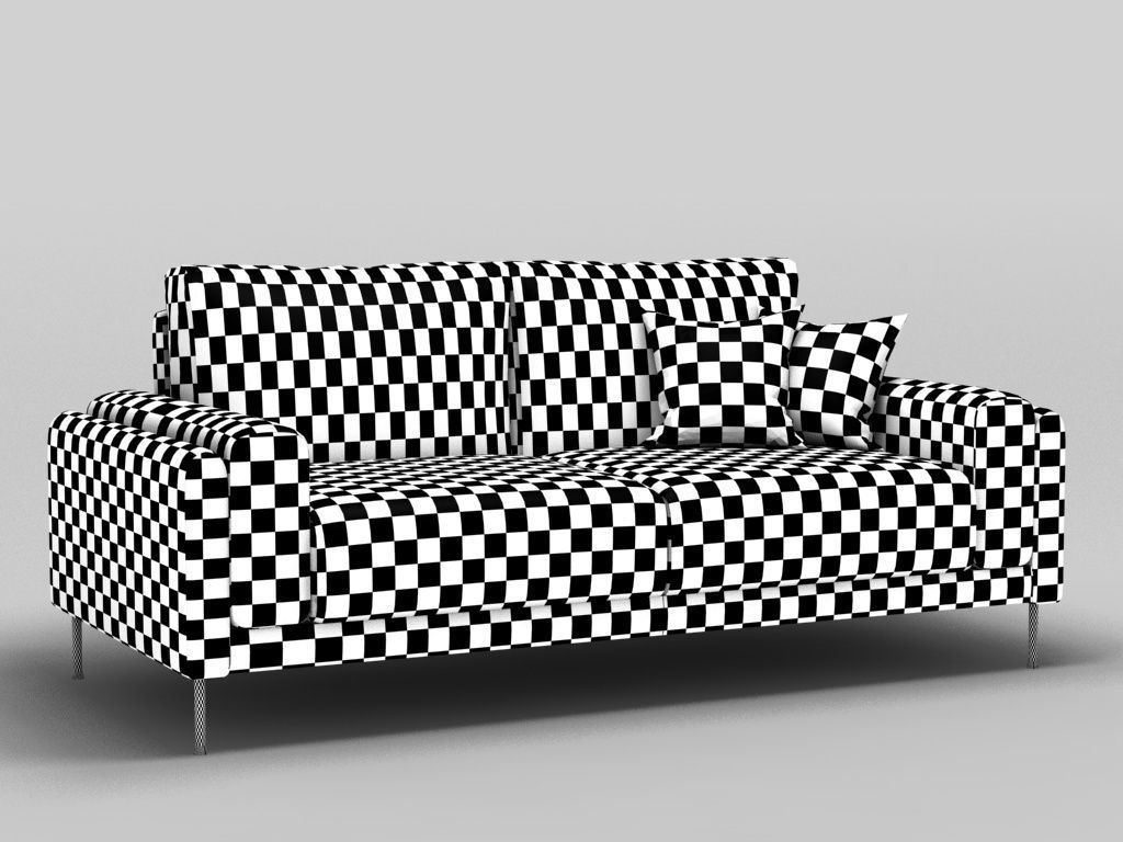Link Sofa 3 Seat 3D model_12