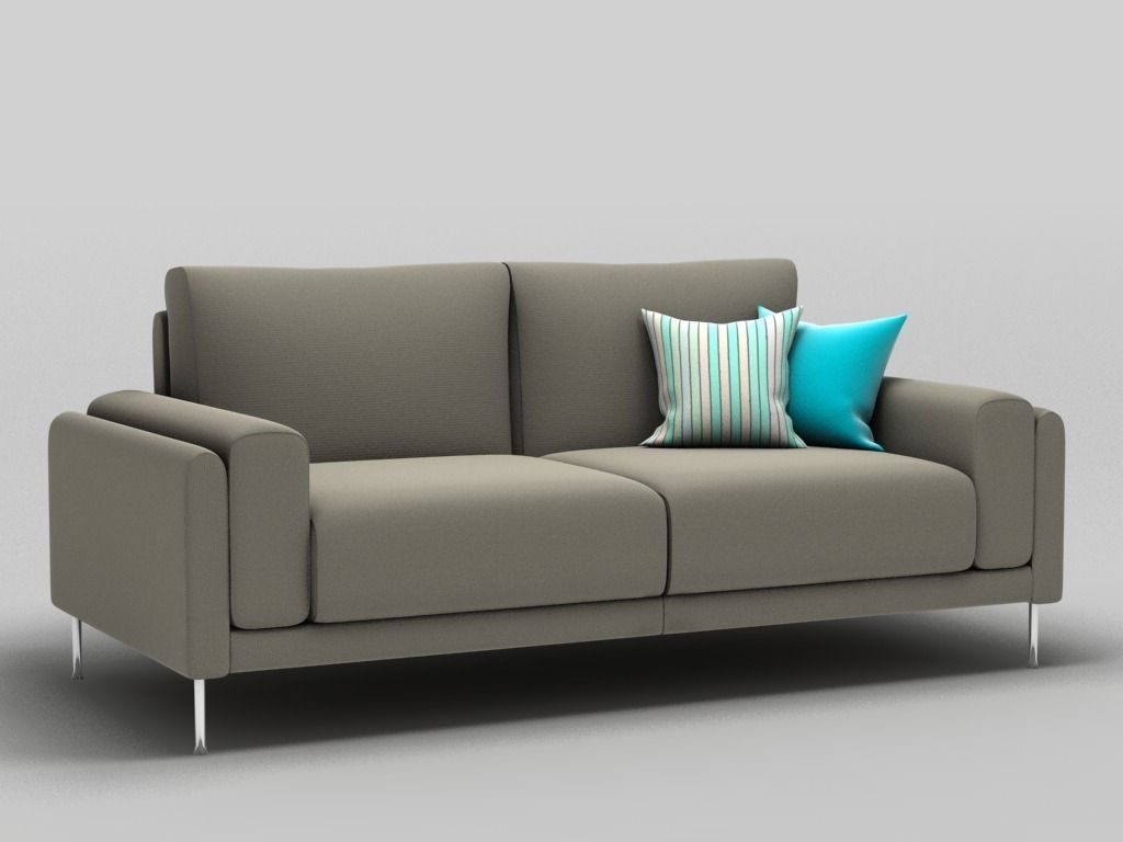 Link Sofa 3 Seat 3D model_1