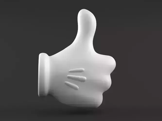 Hand Mickey Like 3D print model