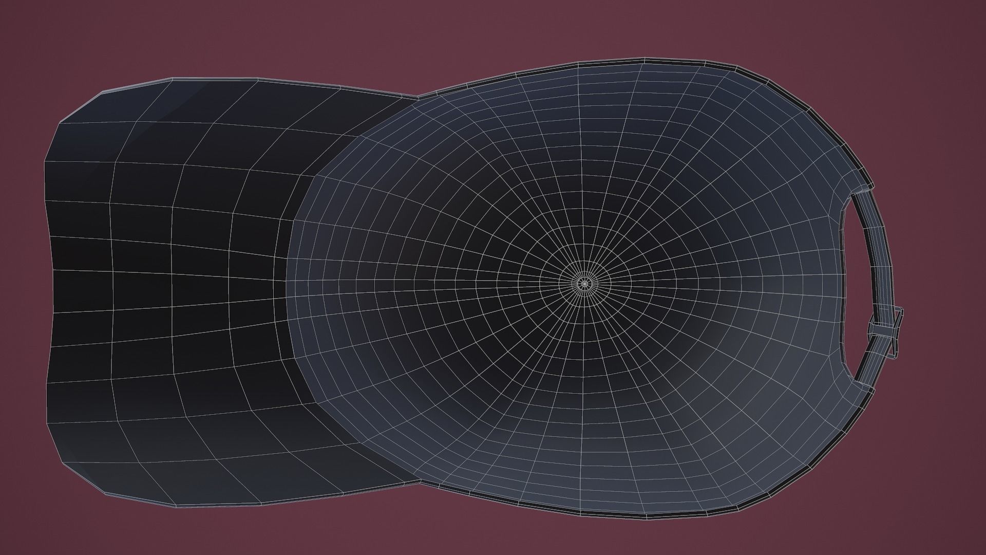 Baseball Cap Low-poly 3D model_25