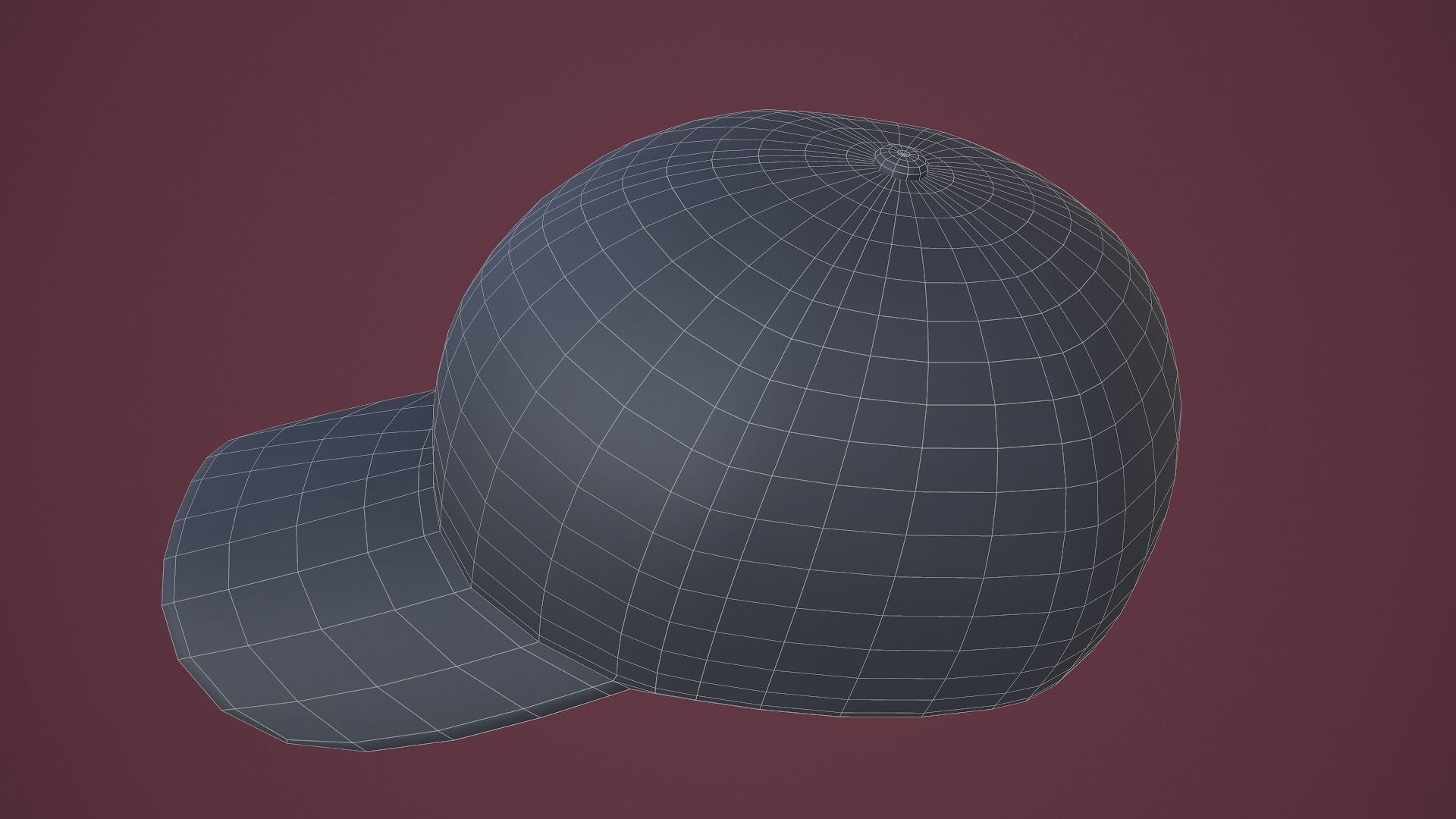 Baseball Cap Low-poly 3D model_23