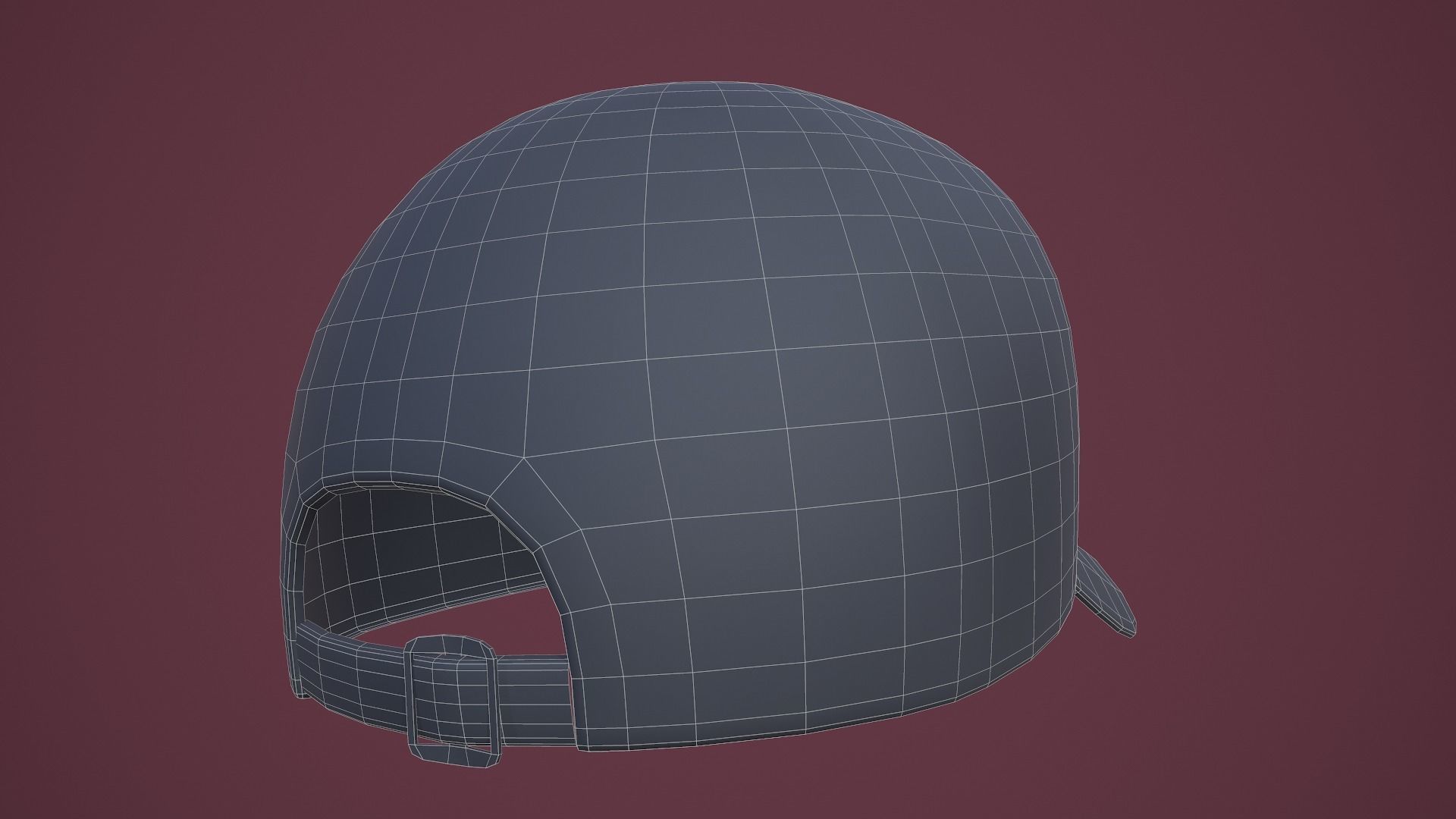 Baseball Cap Low-poly 3D model_22