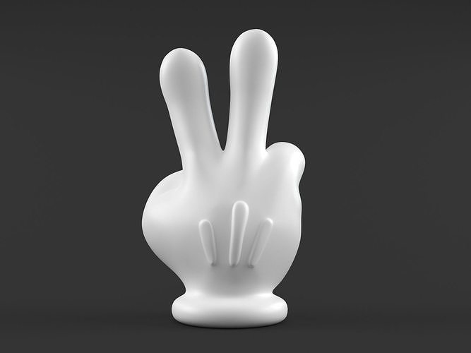 Hand Mickey Victory 3D print model