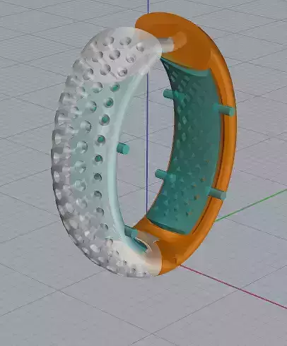 creole earrings -CG66 3D print model