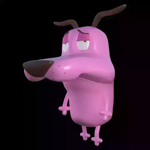 Courage the cowardly Dog 3d Printing Pose 5 3D print model