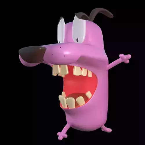 Courage the cowardly Dog 3d Printing Pose 6 3D print model