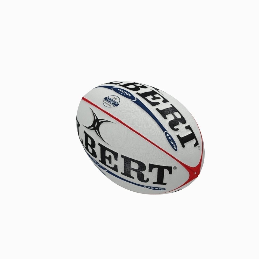 Rugby Ball Low-poly 3D model_1