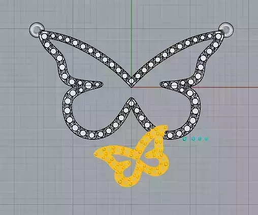 pendants butterfly -CG69