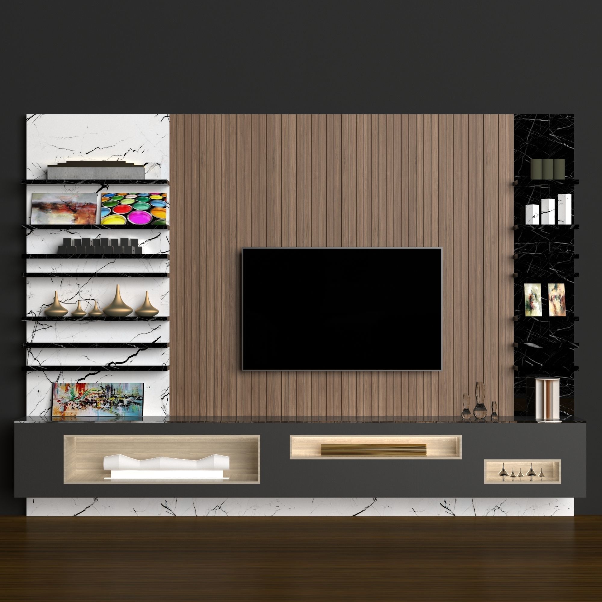 3D model design TV UNIT CGTrader