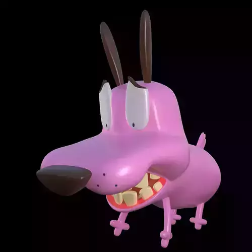 Courage the cowardly Dog 3d Printing Pose 7