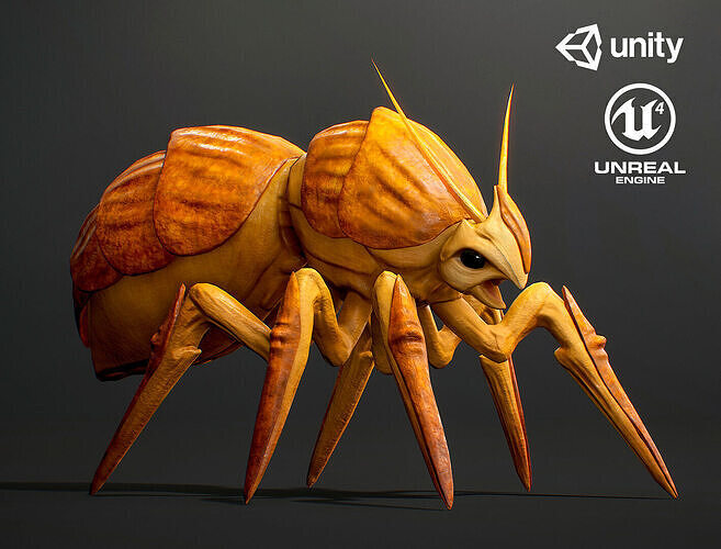 Pathfinder Bug Creature - Game Ready Low-poly 3D model Low-poly 3D model