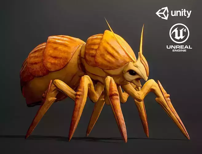 Pathfinder Bug Creature - Game Ready Low-poly 3D model Low-poly 3D model