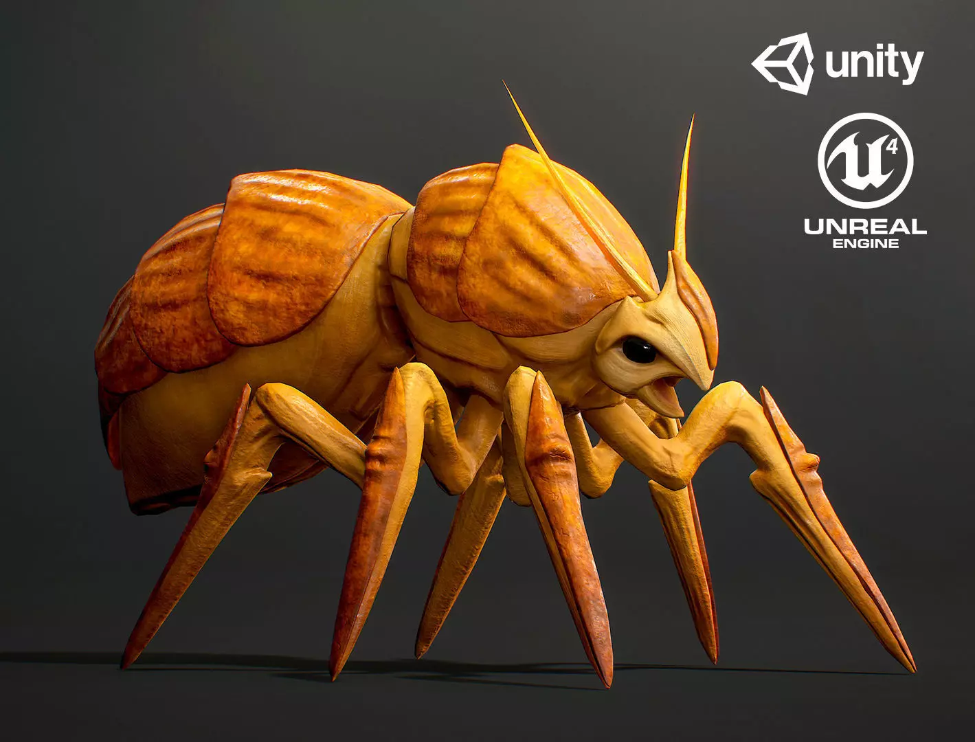 Pathfinder Bug Creature - Game Ready Low-poly 3D model Low-poly 3D model_0
