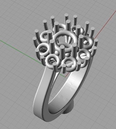 solitaire margherite -CG73 3D print model_3