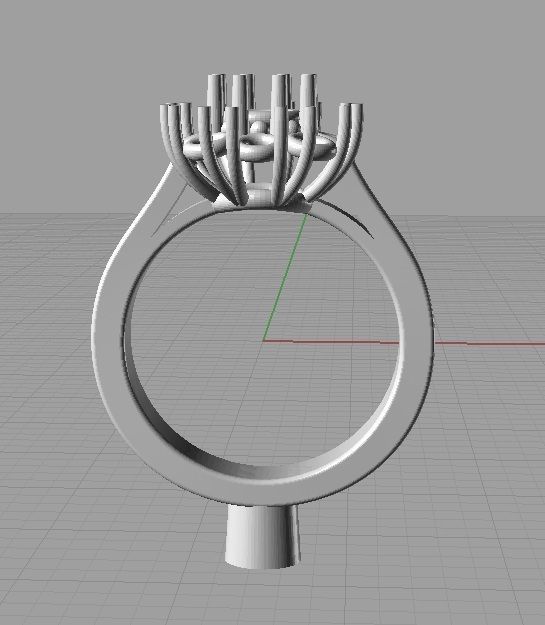 solitaire margherite -CG73 3D print model_2