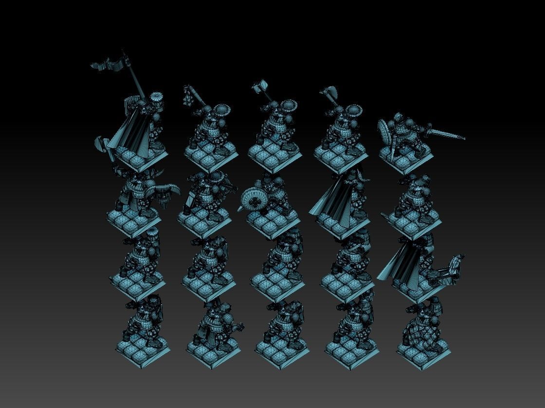 Medieval Knights Megapack 3D print model_18