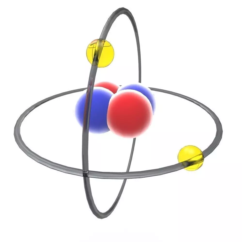 Atoms Low-poly 3D model_0