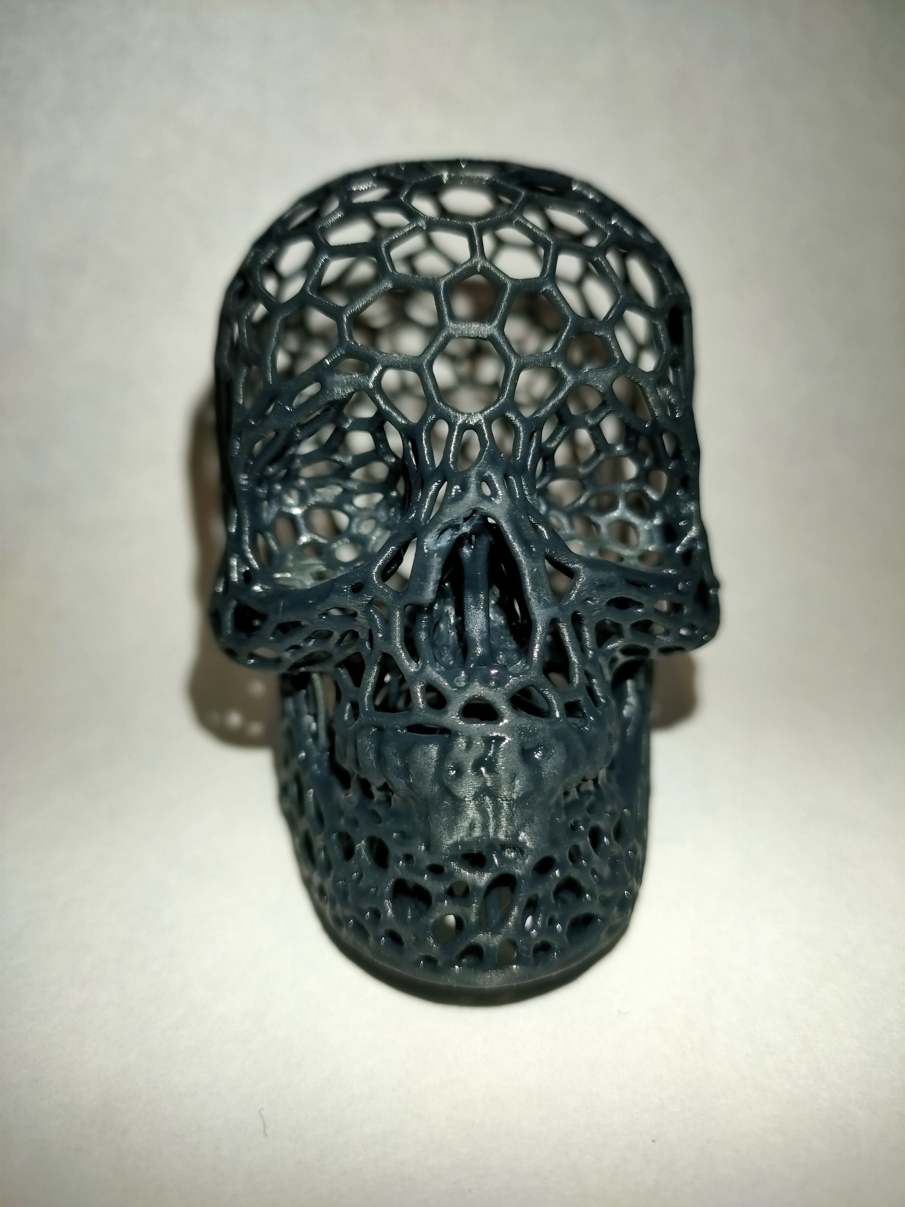 Voronoi Skull 3D print model_7