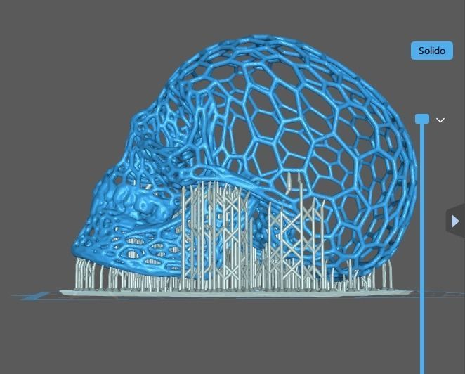 Voronoi Skull 3D print model_10