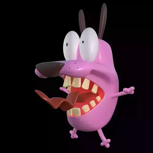 Courage the cowardly Dog 3d Printing Pose 9