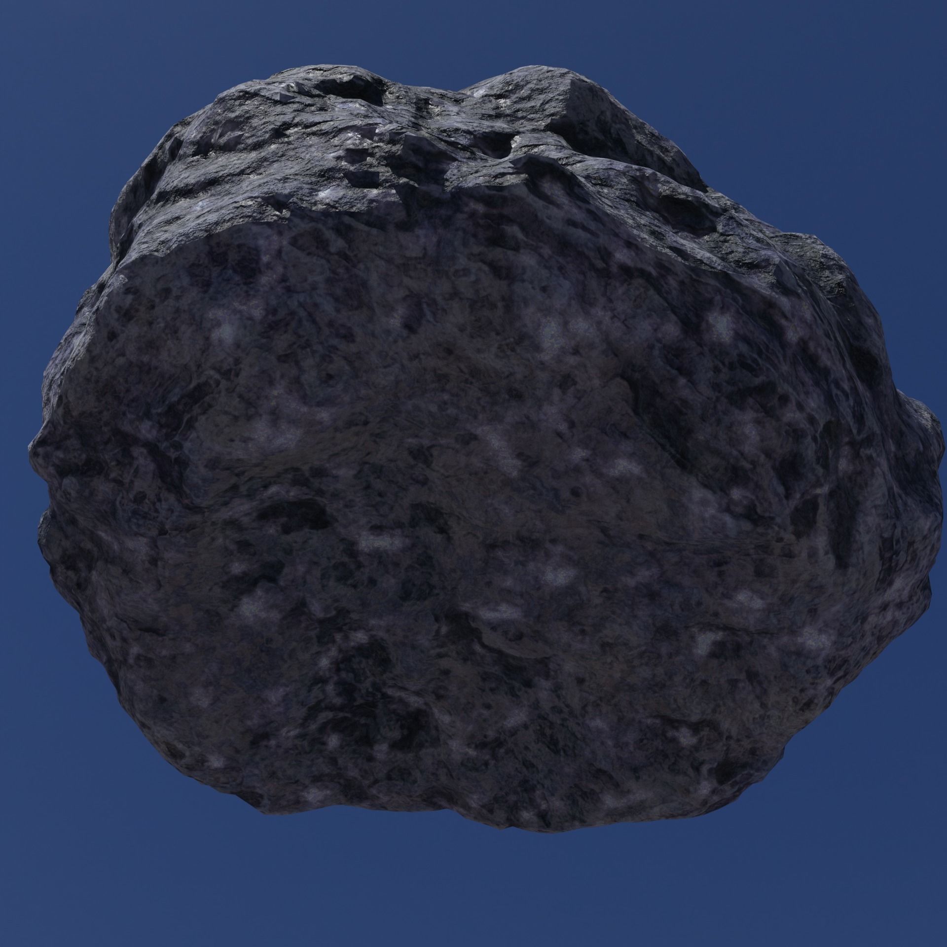 Hand Sculpted Alien Low Poly Rock CLiff - PBR  4k textures LODS Low-poly 3D model_10