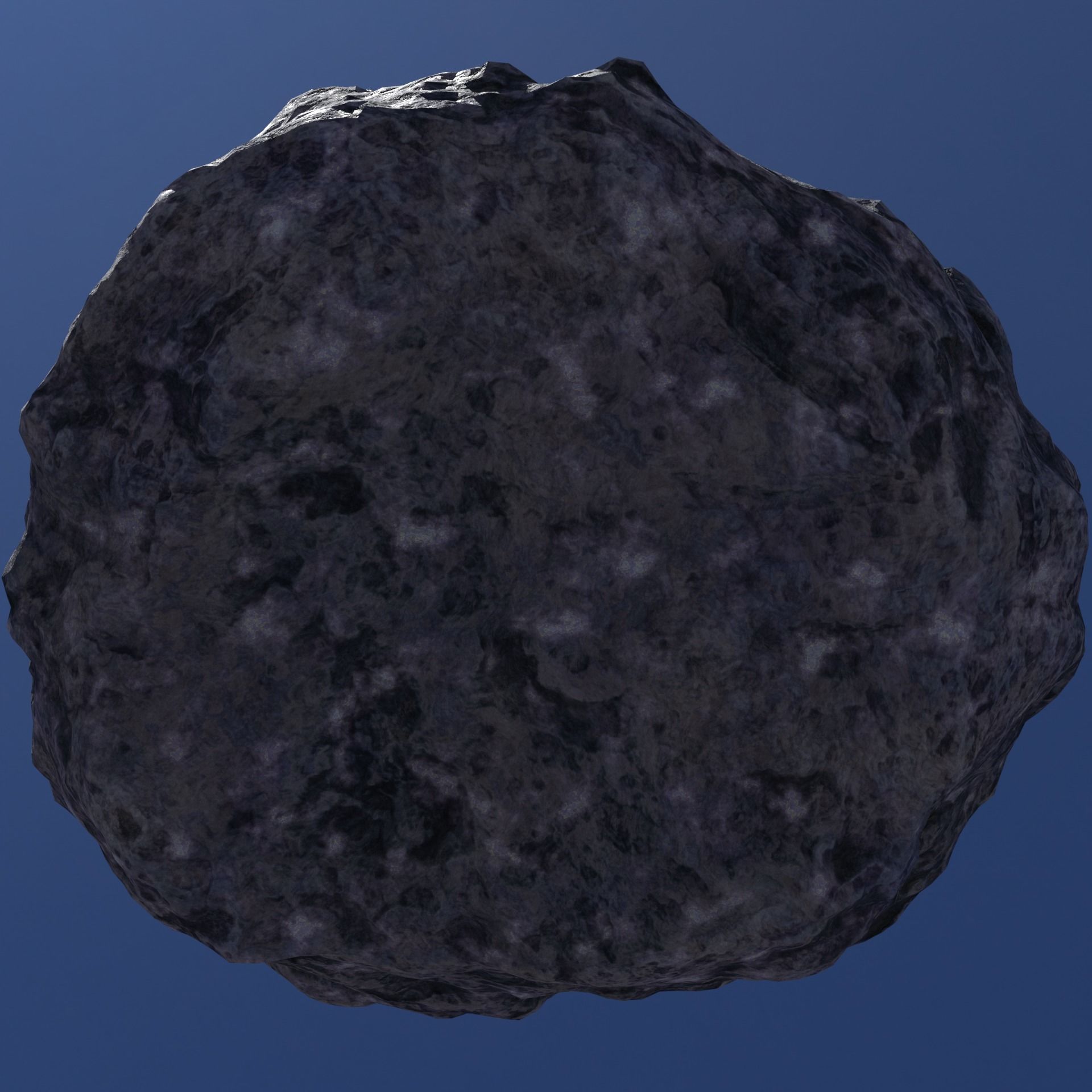 Hand Sculpted Alien Low Poly Rock CLiff - PBR  4k textures LODS Low-poly 3D model_11