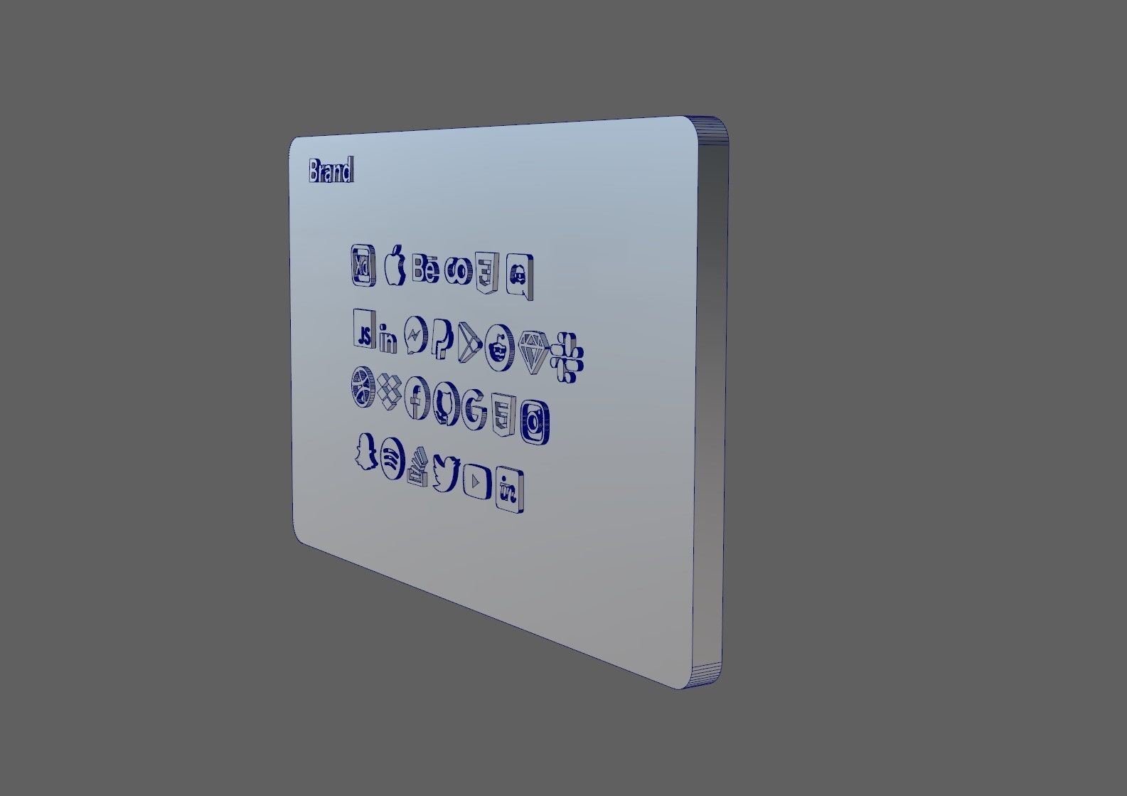 3D Brand Logos Free low-poly 3D model_27