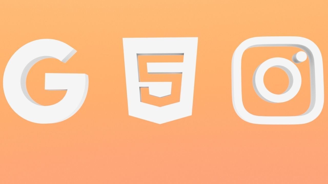 3D Brand Logos Free low-poly 3D model_7