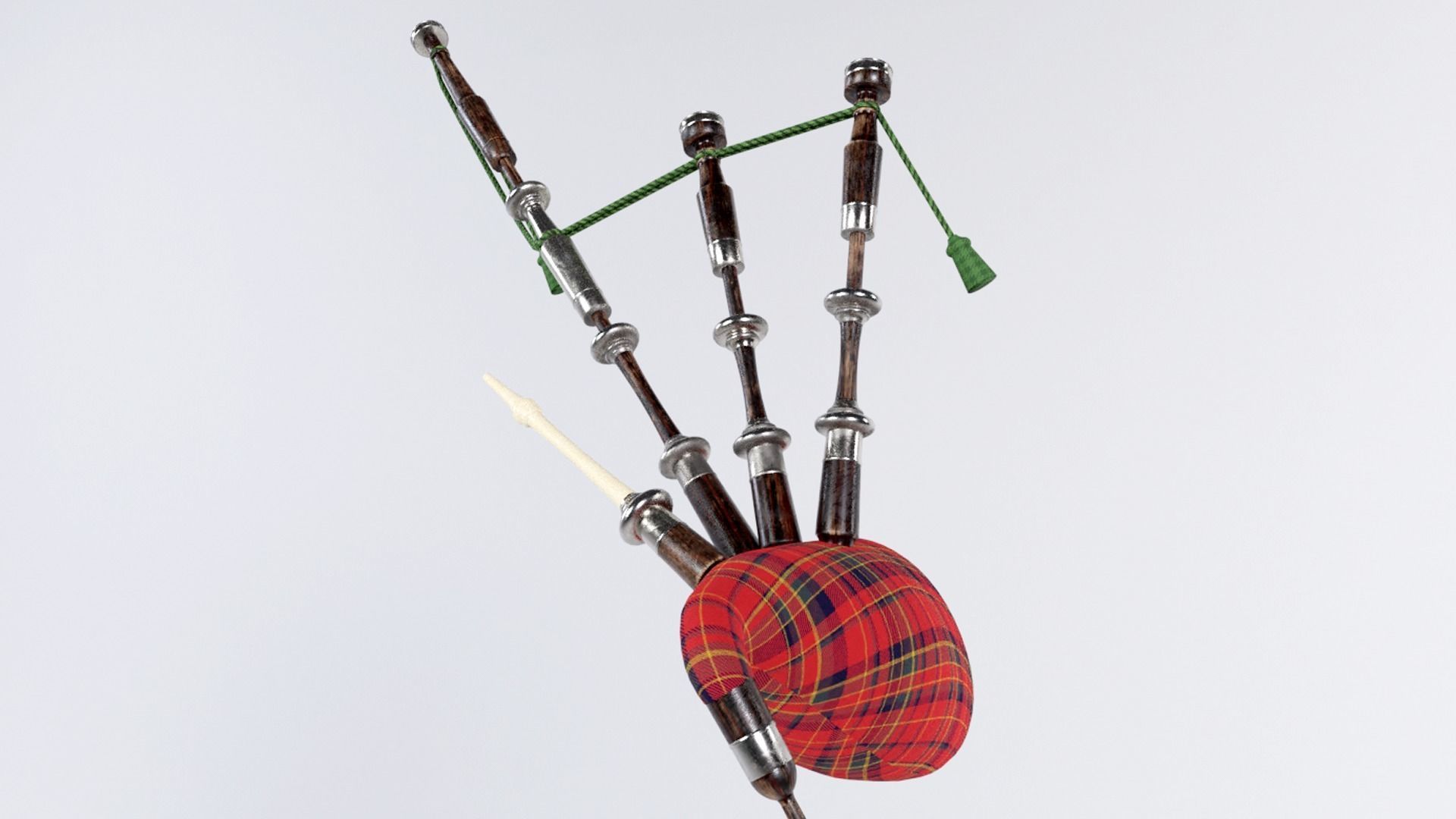 bagpipes bagpipe Low-poly 3D model_2