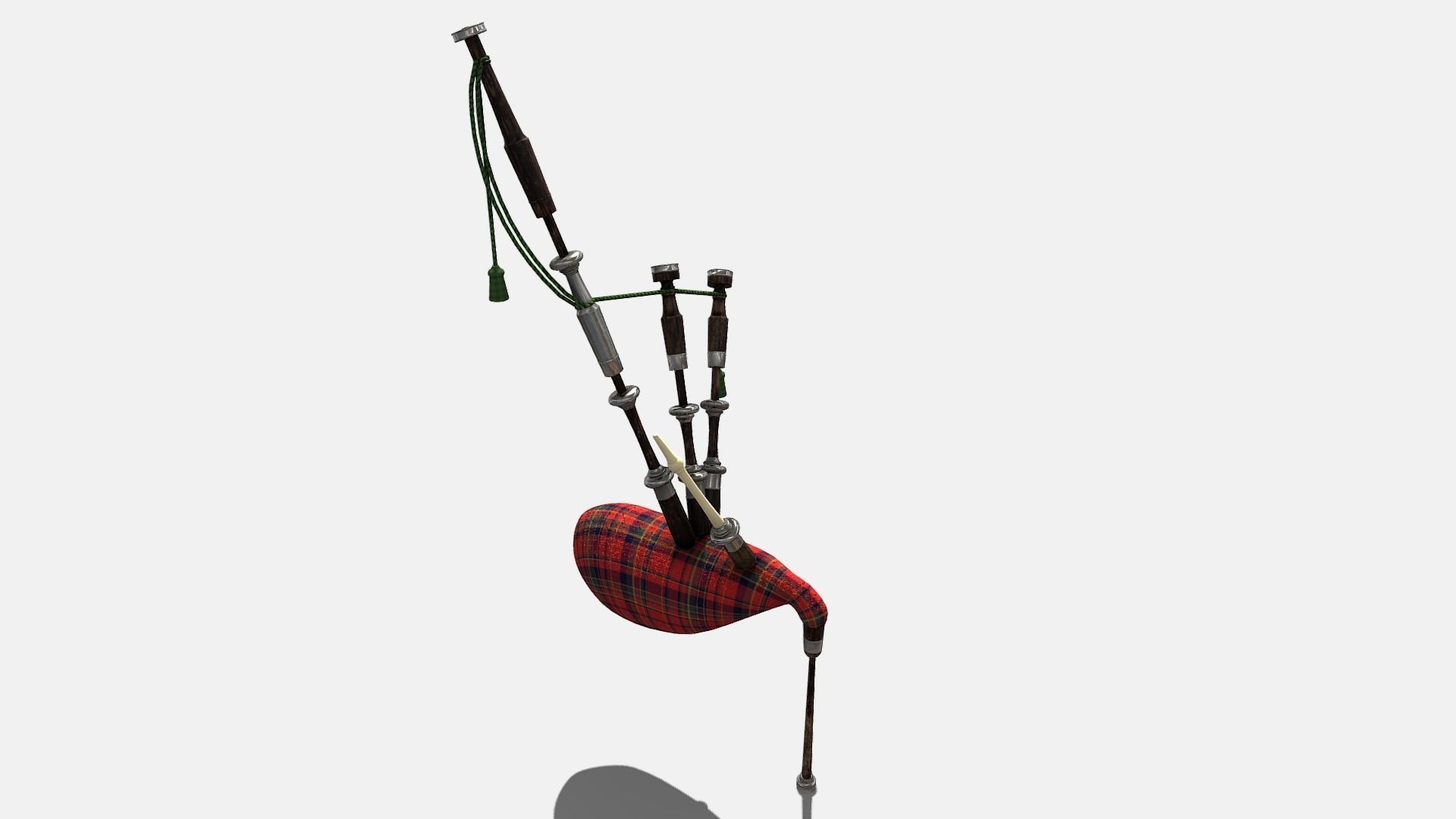 bagpipes bagpipe Low-poly 3D model_8