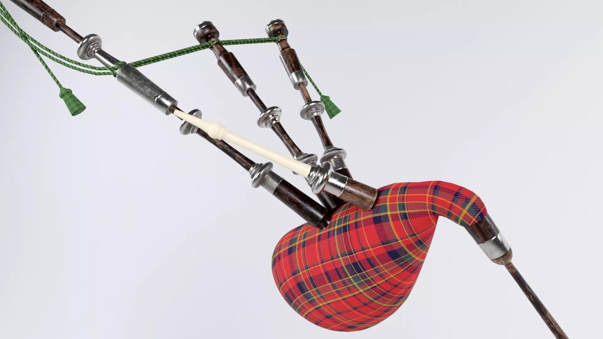 bagpipes bagpipe Low-poly 3D model_0