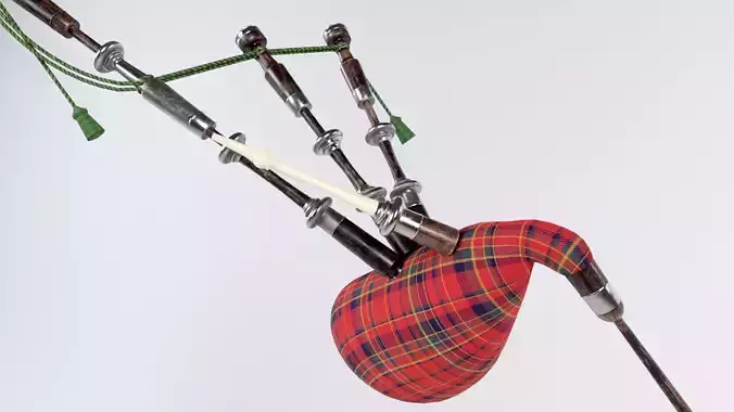 bagpipes bagpipe Low-poly 3D model