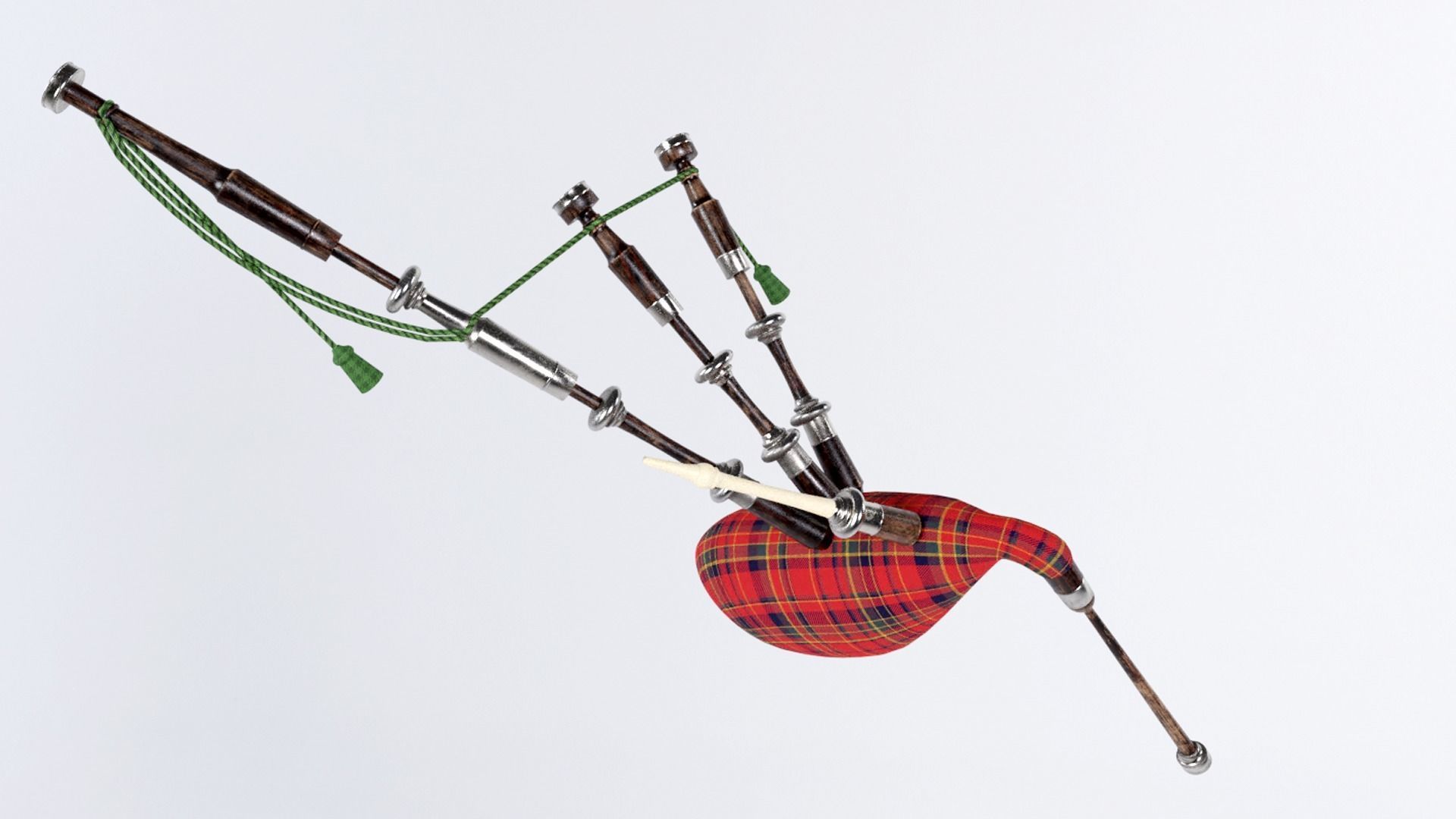 bagpipes bagpipe Low-poly 3D model_1