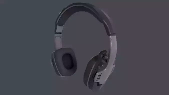 Gaming Headset Low-poly 3D model