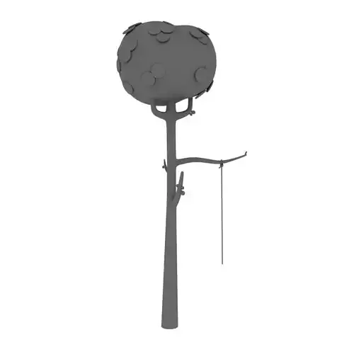 Cartoon tree 3D model