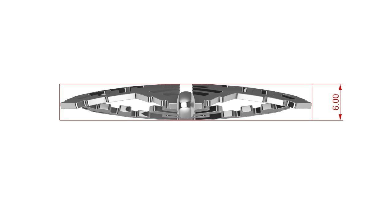 snowflake pendant  3D print model_8