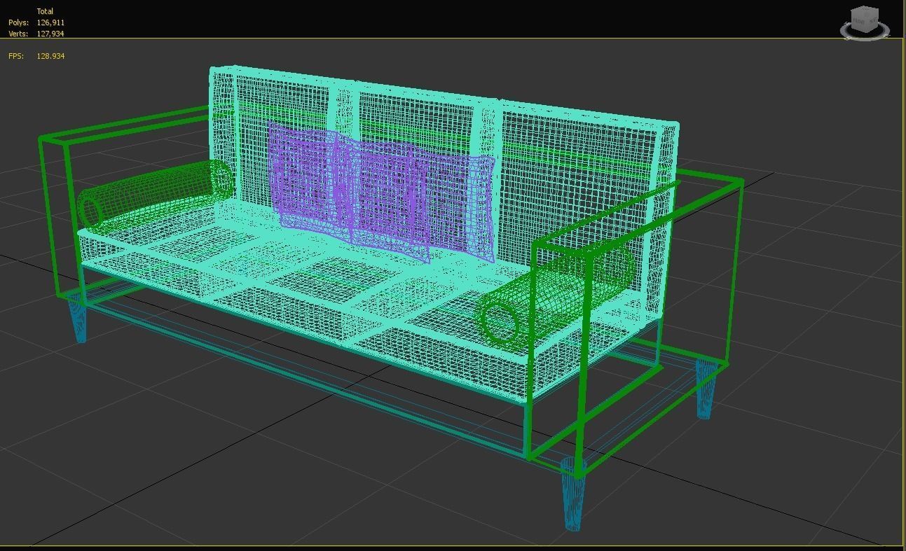 modern sofa 3D model_12